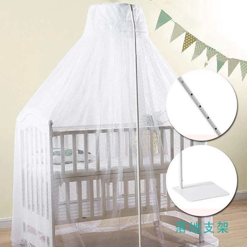 Навес для детской комнаты круглая сетка от комаров напольная подставка кроватки