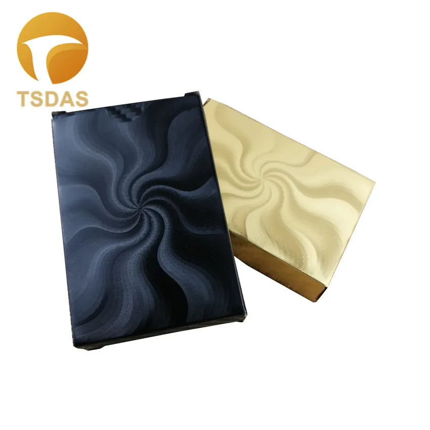 54 шт/Палуба роскошные черные золотые покерные карты покрытые фольгой креативный