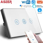 ASEER, wi-fi переключатель вентилятора, AU US стандартный WIFI переключатель 600 Вт, AC110  240 В белая панель из закаленного стекла, работает с alexa,google assistant
