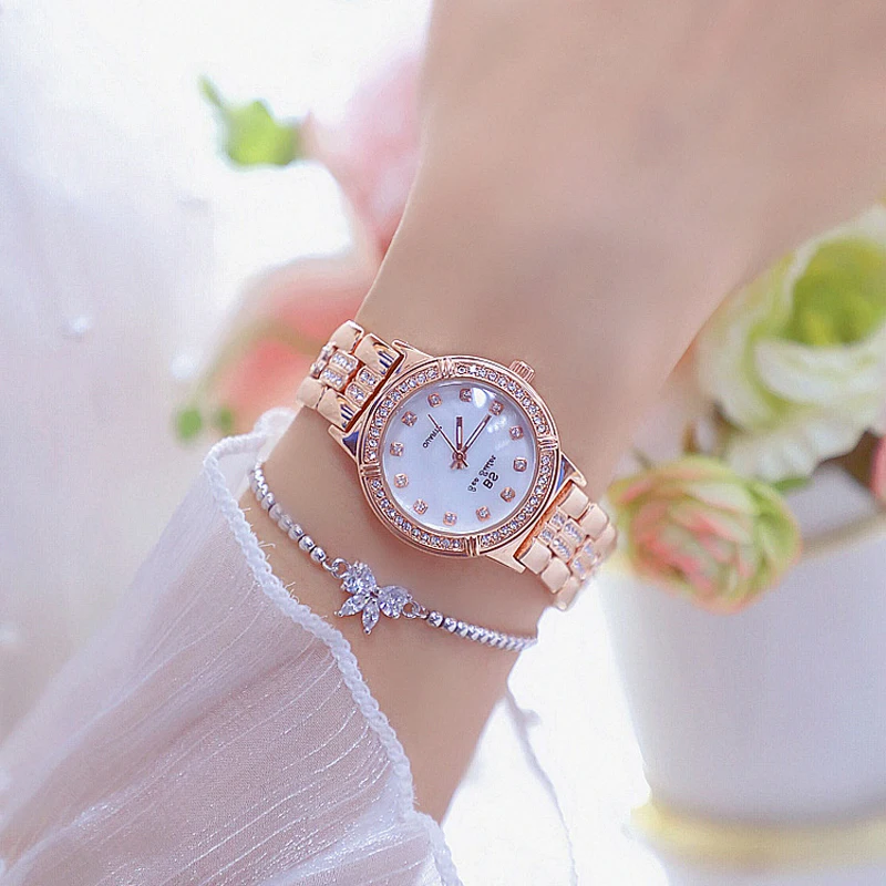 

Top Brand Women Watch Fashion Crystal Diamond Dress Watch Ladies Quartz Watches Women Rhinestone Wristwatch Relogio Feminino