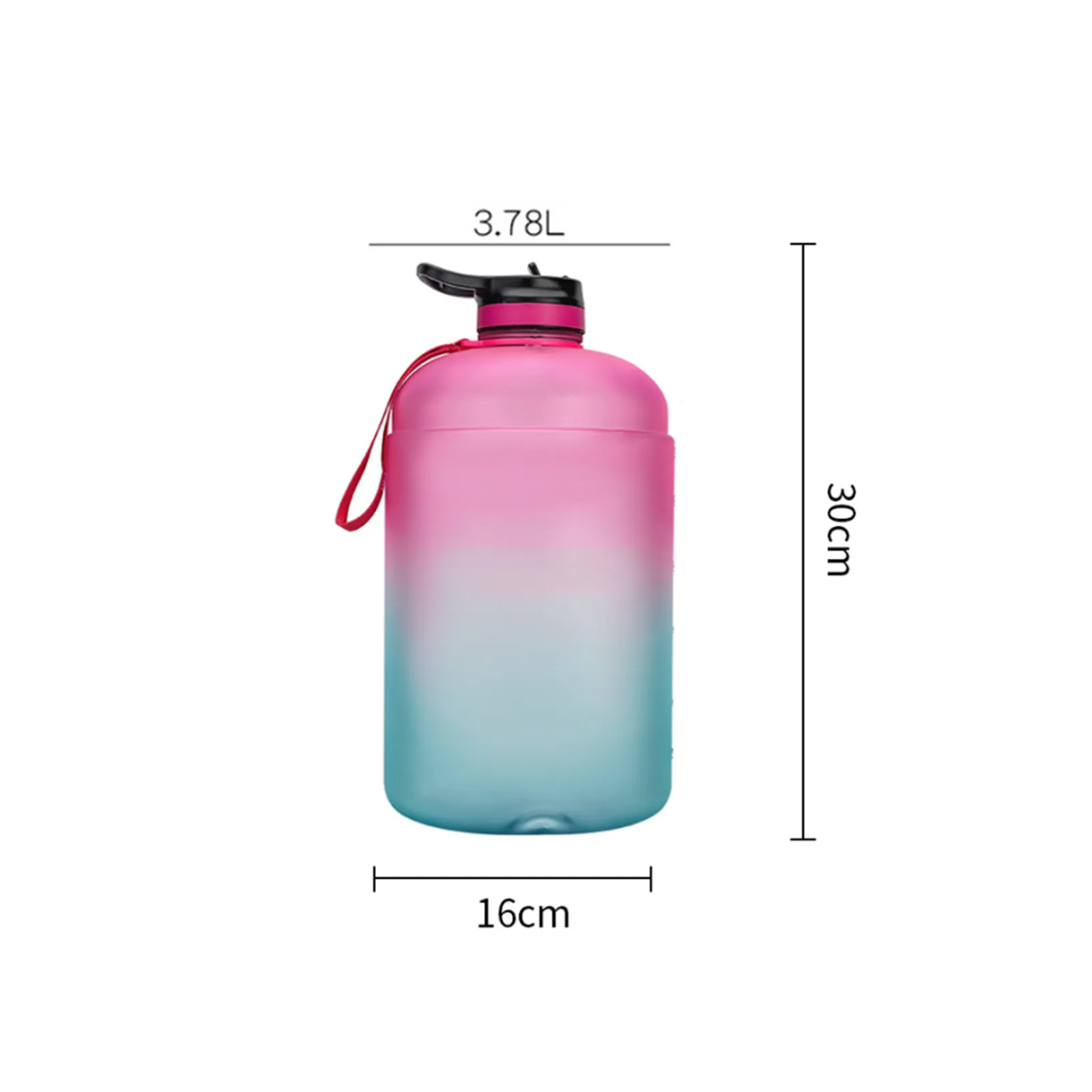 

Motivational Water Bottle 128oz 1 Gallon Large Capacity Leakproof BPA Free Fitness Sports Water Bottle