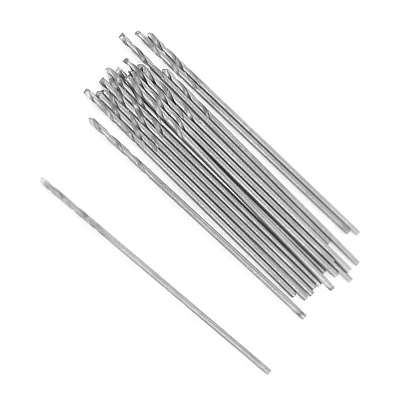

20 Pcs 0.5mm Diameter Straight Shank Metal Spiral Twist Drill Bit