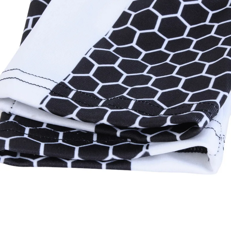 Женские спортивные Леггинсы для фитнеса бега йоги штаны с принтом в виде сот