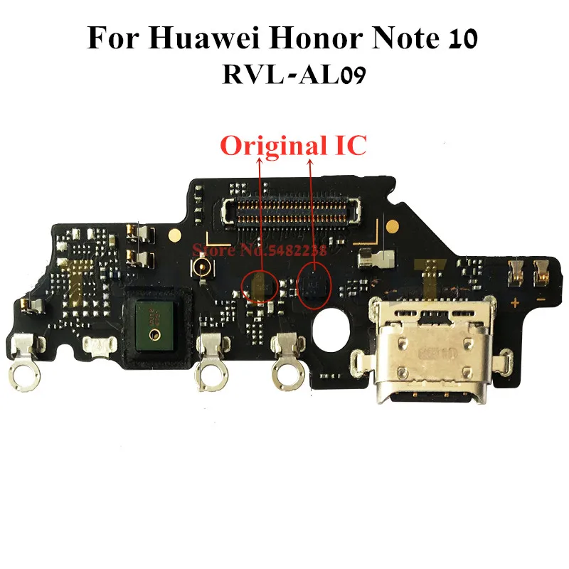 

100% оригинальная зарядная плата для Huawei Honor Note 10 RVL-AL09, USB-порт для зарядки, док-станция, гибкий кабель, быстрая зарядка