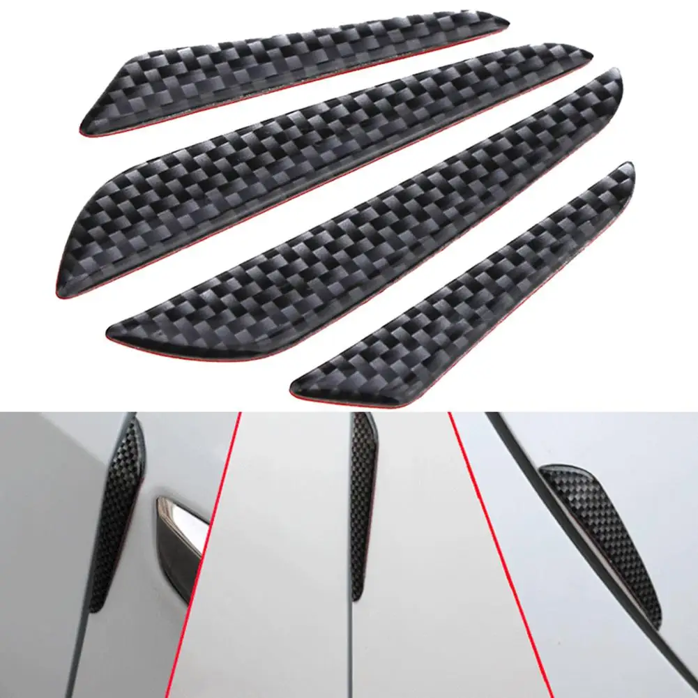 4 шт. защитные полосы из углеродного волокна для автомобильных дверей|Тюнинговые