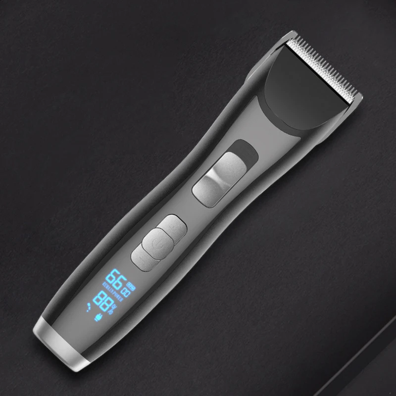 

10W powerful hair trimmer USB rechargeable hair clipper haircut machine LCD display beard trimmer