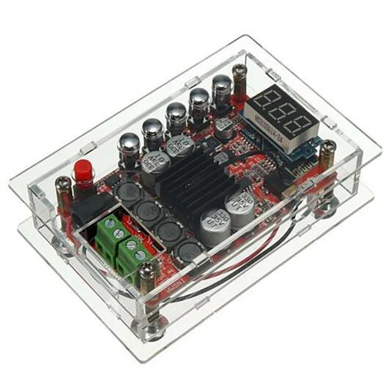 

TDA7492P Digital Power Amplifier Board Bluetooth 4.0 Stereo LED Display Voltage Temperature Audio Power Amplifier Board