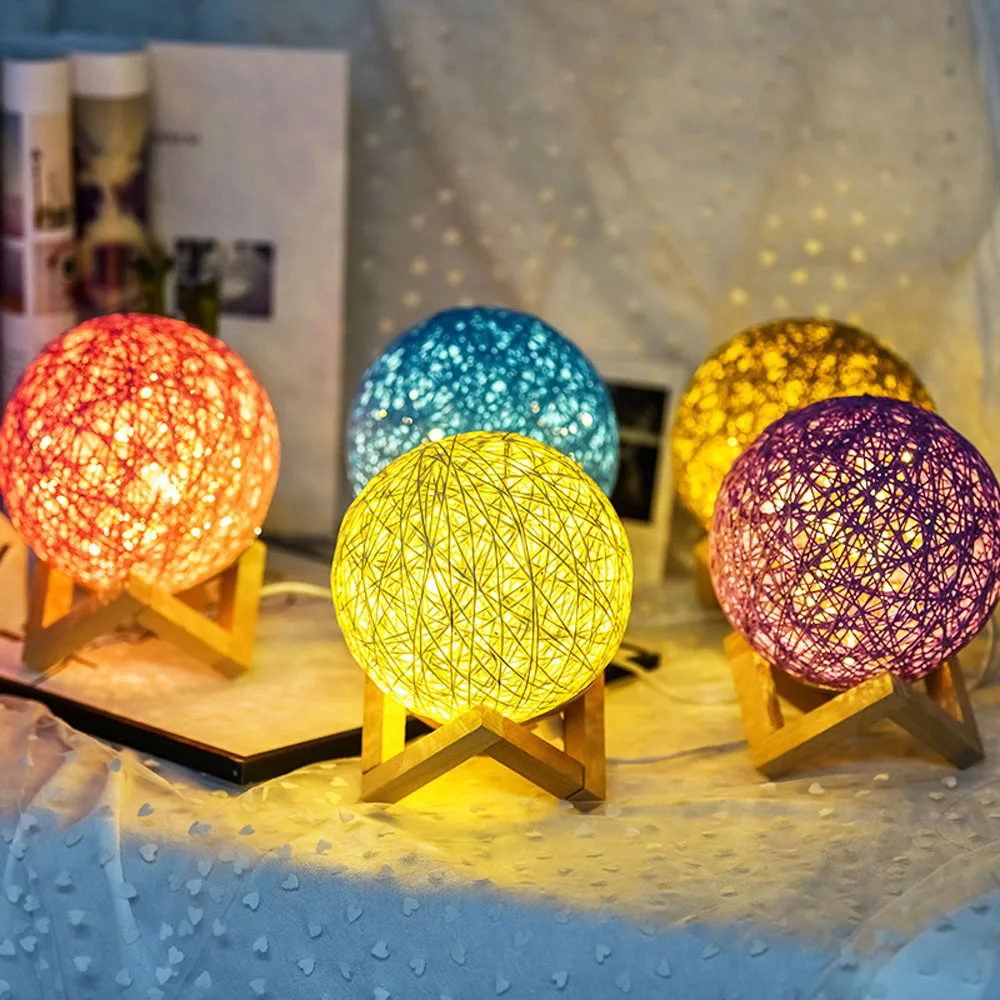 Полностью Лунная лампа 3D светодиодный ночной современная напольная с