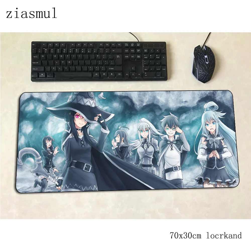Игровой коврик для мыши megumin 70x30 см игровой ПК ноутбука настольного коврика padmouse