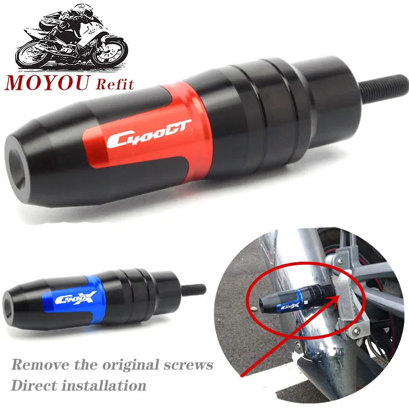 

For BMW C400X C400GT C 400X Motorcycle CNC Aluminum Frame Exhaust Sliders Crash Protector Pads Crash silder with logo