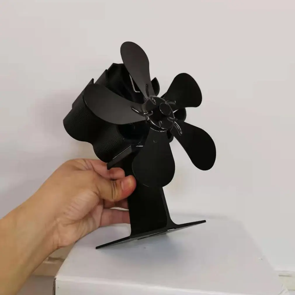 Ветрогенератор с 5 лопастями от Термальность Мощность вентилятор для камина