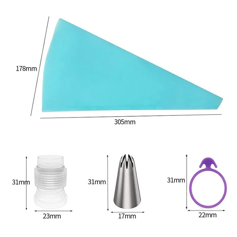 

15/82pcs/set Cake Turntable Set Multifunction Cake Decorating Kit Pastry Tube Fondant Tool Party Kitchen Dessert Baking Supplies