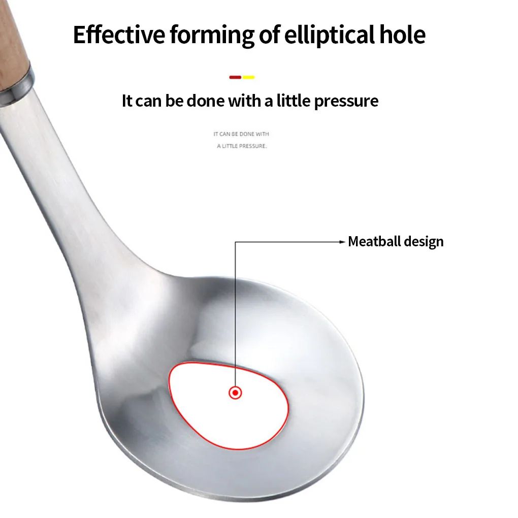 Meatball Maker Spoon Home Restaurant Kitchen Stainless Steel Meat Ball Making Cooking Utensil 25*6.5cm |