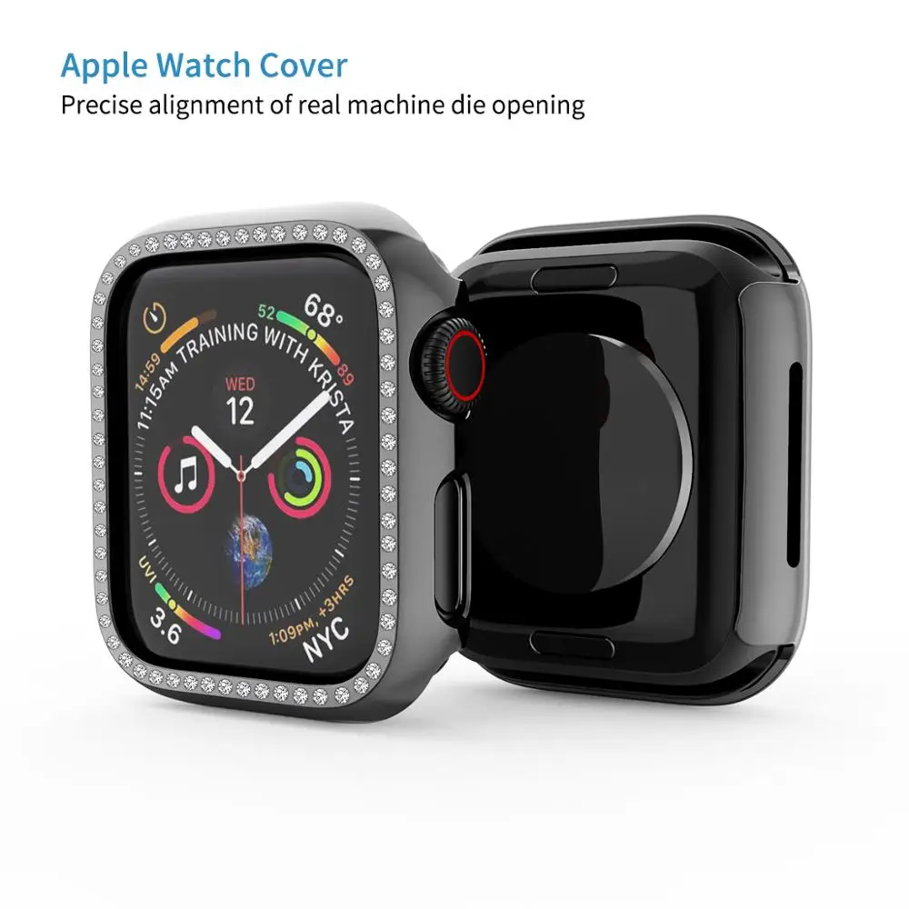 Чехол для часов apple Watch 5 44 мм 40 iWatch Series 4 защитный чехол из поликарбоната watch series 3 38