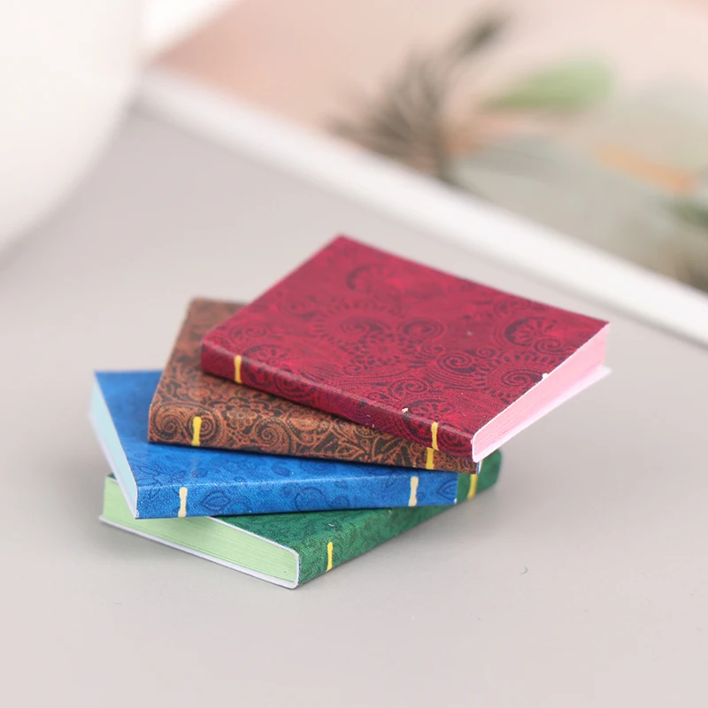 

4 шт. 24*18 см 1/12 миниатюрный кукольный домик, модель блокнота, кукольный домик, декор мебели