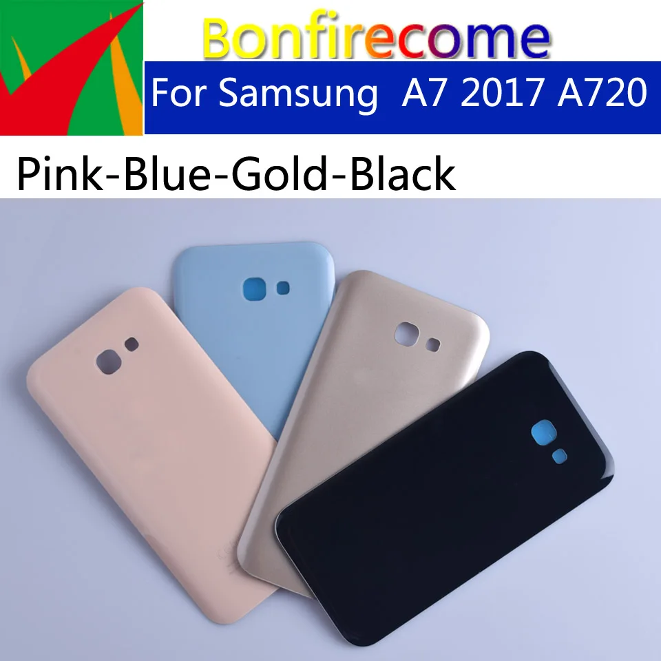 10шт \ Лот A720 для Samsung Galaxy A7 2017 A720F SM корпус крышка батареи задняя чехол Задняя Дверь