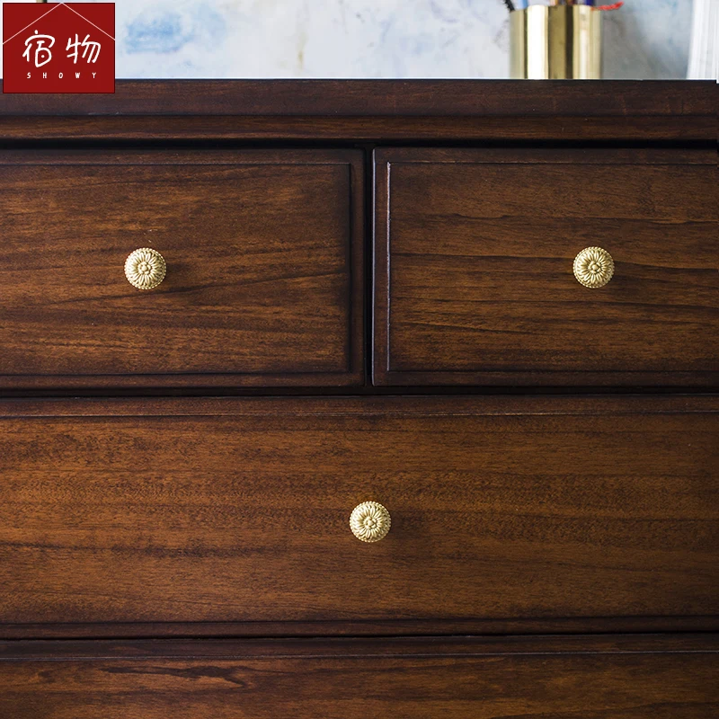 В европейском и американском стиле латунная ручка &quotпод старину&quot с выдвижными