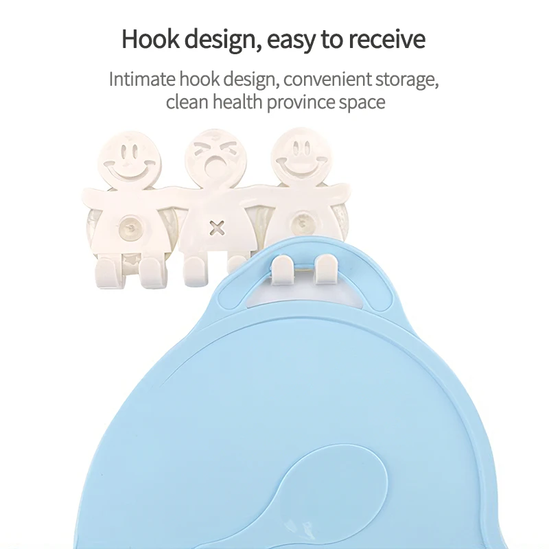 

Collapsible Silicone Mat Washable Plate Table Mat Comfortable Portable Baby Place Mat Creative Cute Cartoon Infant Eating Mat