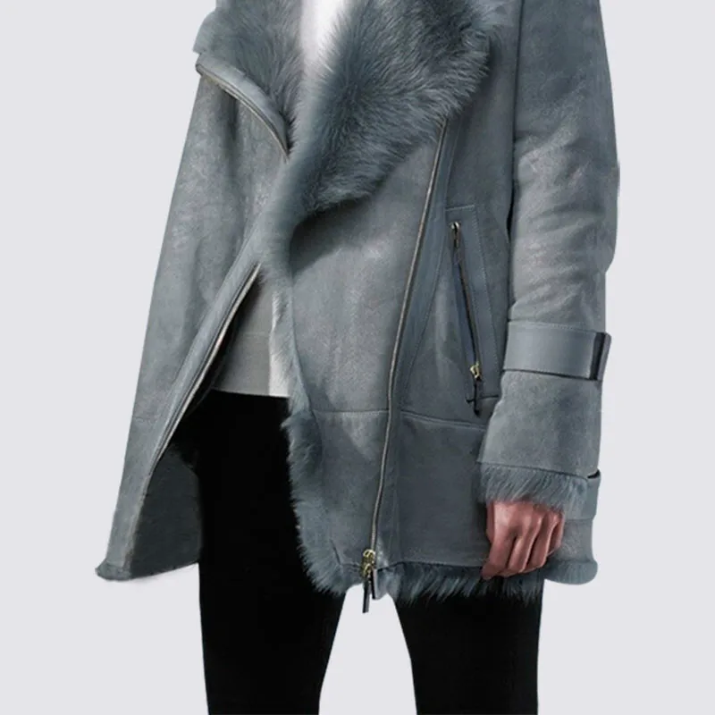 Осенне-зимнее пальто женская одежда 2020 корейское с натуральным мехом Куртка из