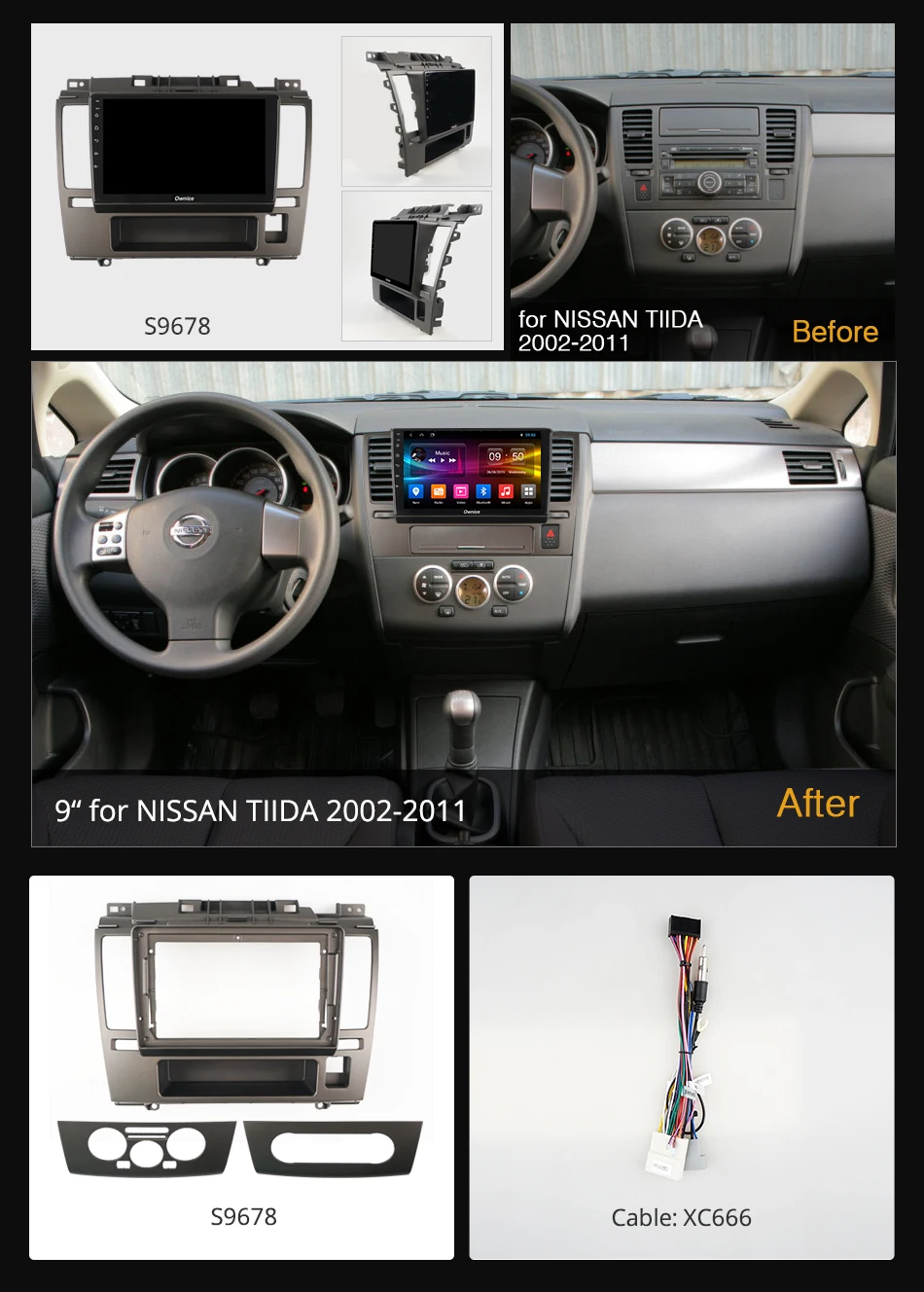 Автомагнитола Ownice для Nissan Tiida K3 K5 K6 Android 9 0 8 ядер GPS-навигация 4G LTE 360 градусов DSP SPDIF