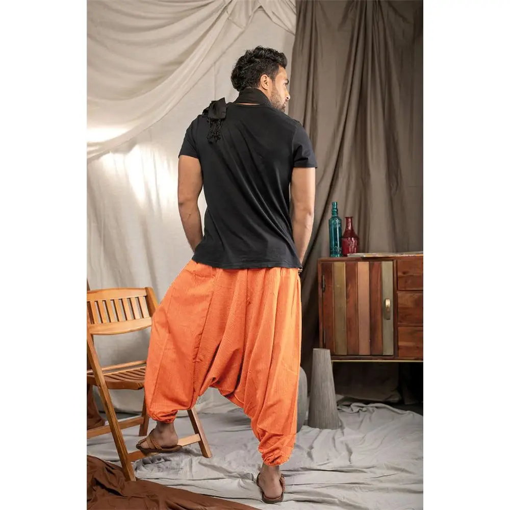 

Oversized Harem Pants Home Fitness Wear Cool Drop Crotch Bloomers Pocket Patch High Waist Sweatpants Sarouel Homme