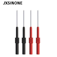 jxsinone p5009 4pcs soft pvc insulation piercing needle non destructive multimeter test probes redblack