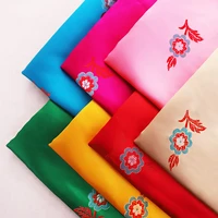 chinese style boys and girls clothing material high density nylon satin fabric sachet bag cute long skirt brocade fabric