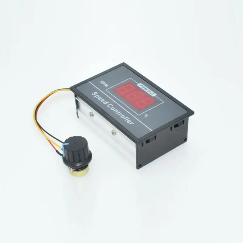 0-100 digital display stepless speed regulation 6V-60V PWM DC motor controller Switch With case(6.5) | Обустройство дома