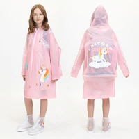 kids waterproof plastic raincoat impermeable hooded raincoat backpack reusable fashion lightweight kids raincoats bg50rc