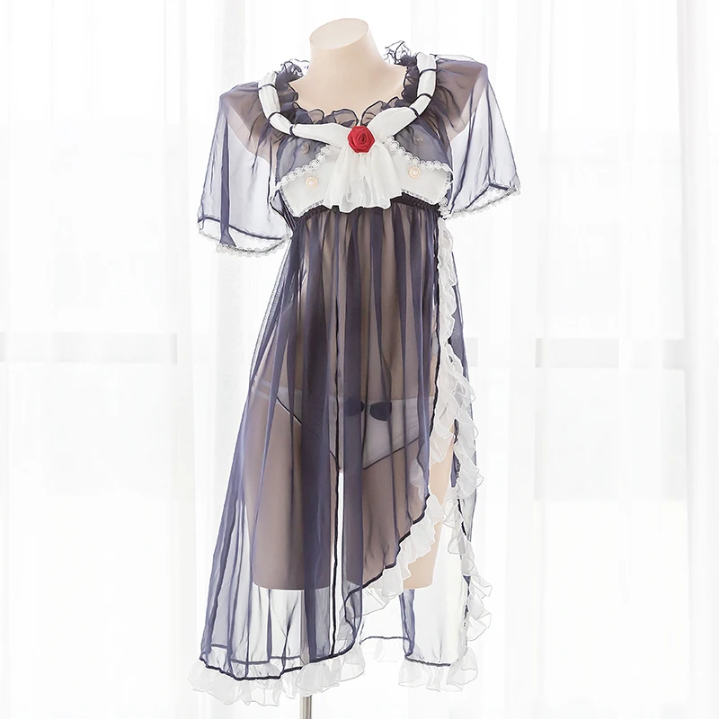 Милое кружевное платье-Униформа командира с оборками для девочек-подростков