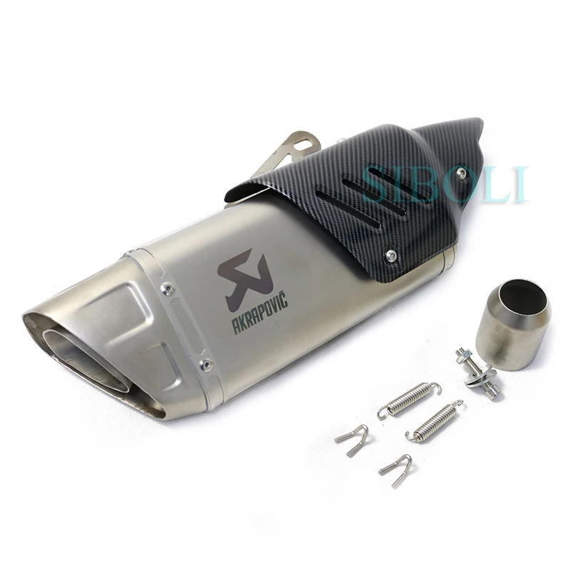 51 мм Новый Akrapovic мотоцикл глушитель поддельные копии углеродного волокна