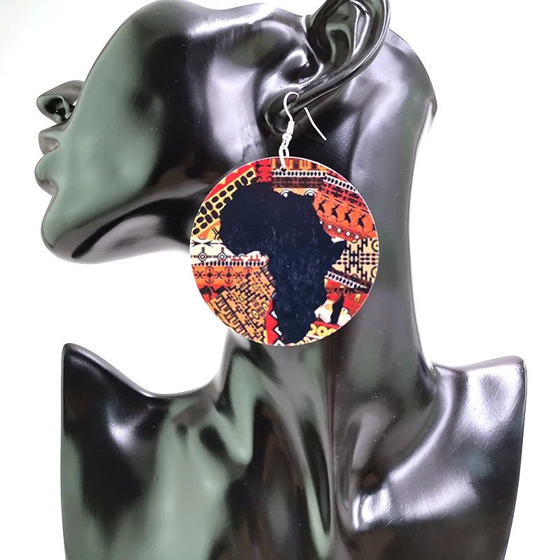 YD & YDBZ африканские висячие серьги женские деревянные Деревянные ювелирные