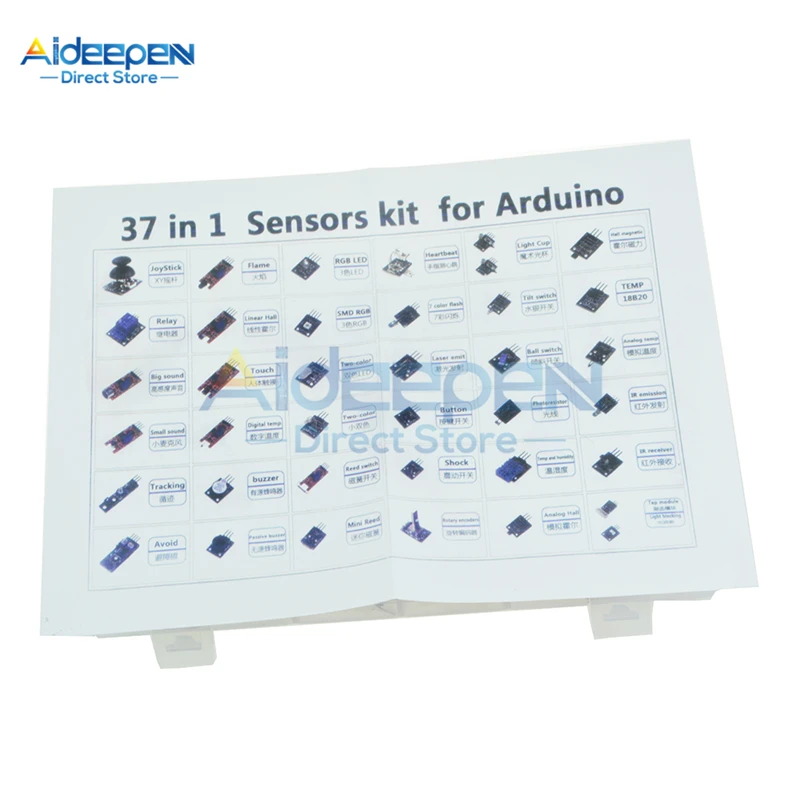 

37 in 1 Box Sensor Module Kit For Arduino UNO R3 MEGA2560