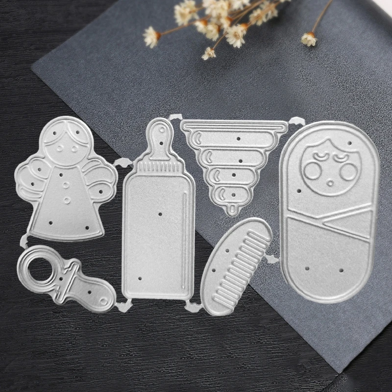 

Baby Feeding Bottle Metal Cutting Dies Stencil Scrapbooking DIY Album Stamp Paper Card Mold