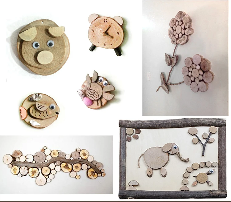 30-50 шт Детские DIY игрушки из натурального дерева искусство и ремесло ручной работы создать деревянные образовательные игрушка оригинальность дерево для детей подарок