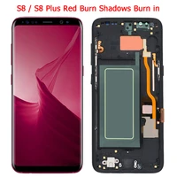 original s8 plus lcd for samsung s8 lcd display screen with frame assembly s8 plus sm g950f g955 lcd display with burn shadows
