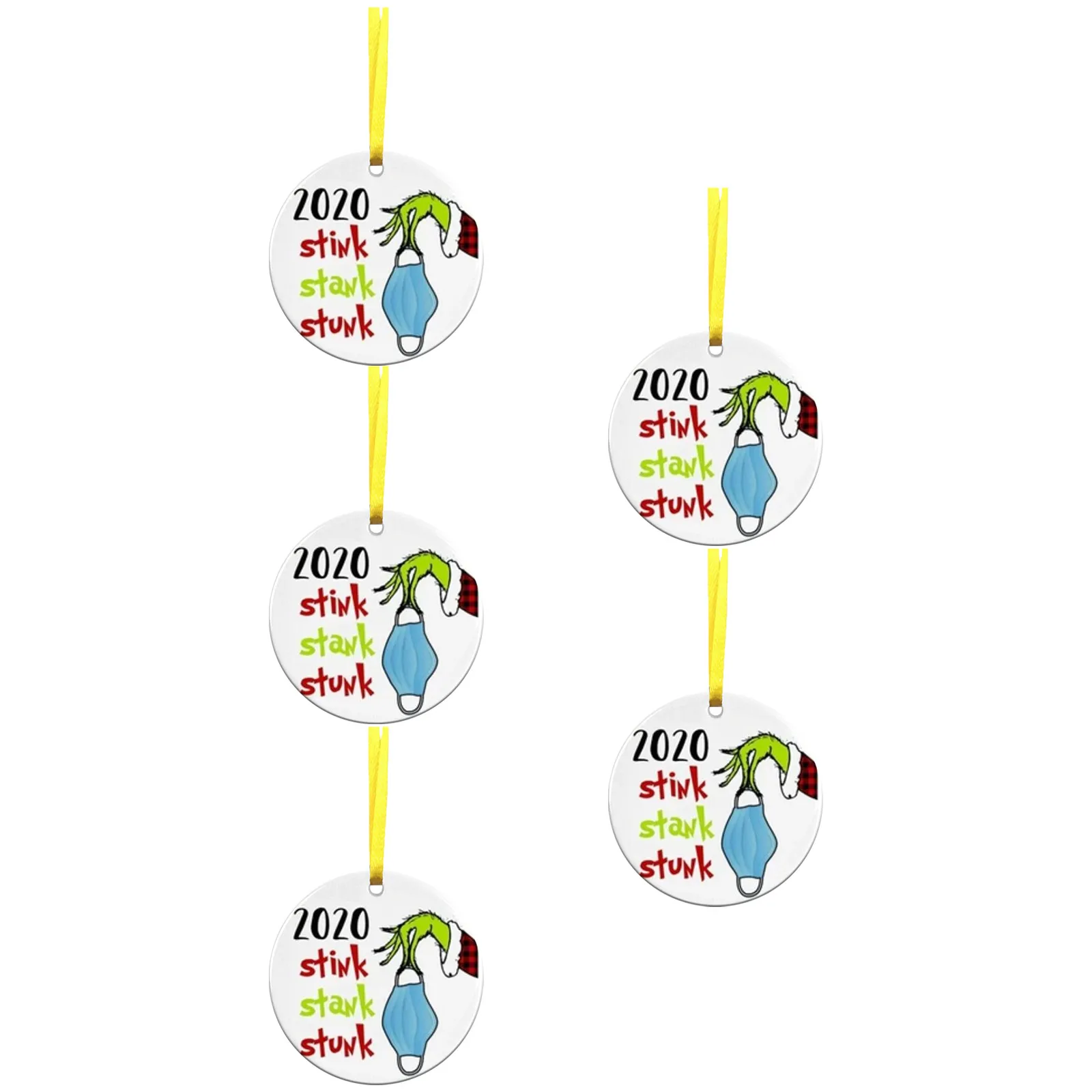 Персонализировать в форме украшения Висячие для рождественской орнамент с елкой