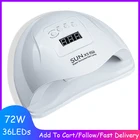 Лампа SUN X5 Plus УФLED для маникюра, сушилка с автоматическим датчиком для гель-лака, 72 Вт, 36 светодиодный