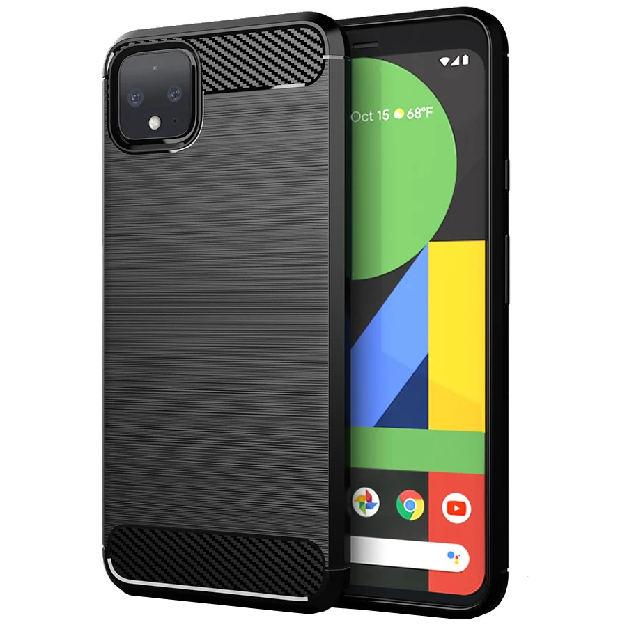 

Чехол-накладка для google pixel 4, XL, 3, 3A, 4A, PIXEL 2, XL, 50 шт./лот, амортизирующий, из мягкого ТПУ, с защитой от царапин, из углеродного волокна