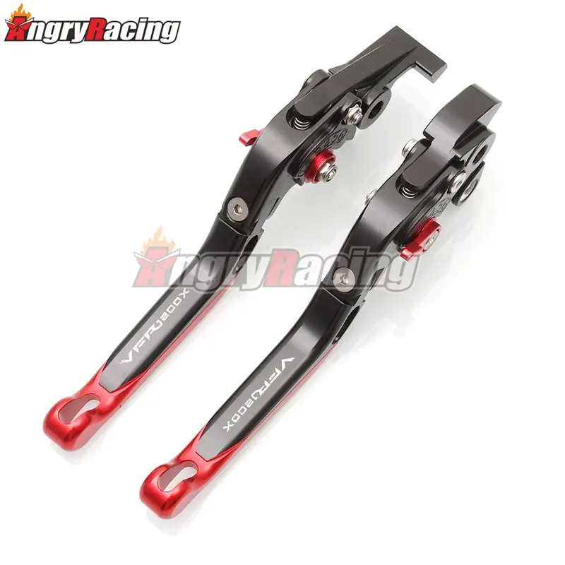 Красные и черные алюминиевые телескопические складные тормозные рычаги