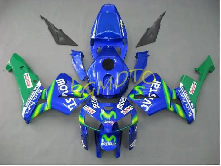 Синий movistar honda cbr600rr f5 2005-2006 кузов 05-06 инъекция капота F5 комплект обтекателей #9L2H3 |