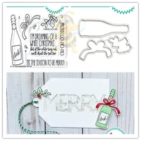 merry tags metal cutting dies for scrapbook diary decoration embossing template diy greeting card new 2021 arrive