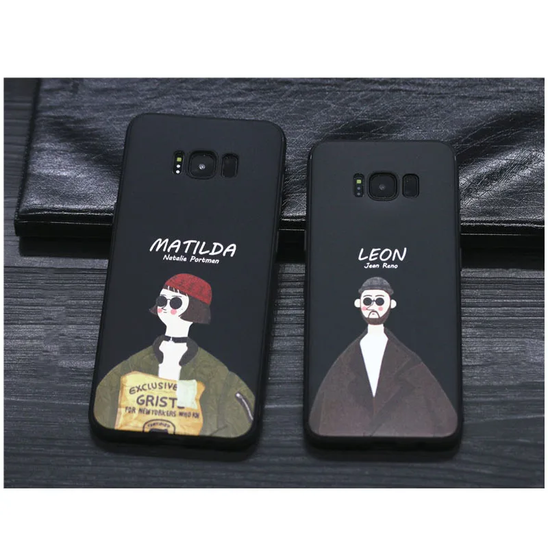 Мягкий чехол для телефона Movie Leon Samsung Galaxy S10 Lite S10e S8 S9 Plus S7 Edge Note 8 910 pro матовый