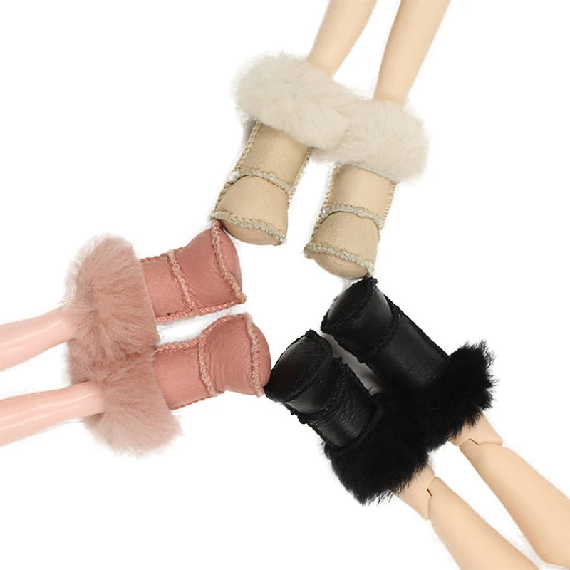 Blyth кукла ледяная игрушка обувь теплые кожаные зимние сапоги