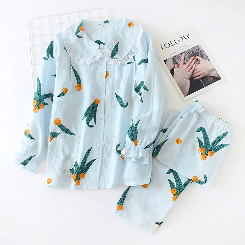 Fdfklak Long Sleeve Cotton Sleepwear Breast-Feeding Pijama Maternity Sleep Clothes Spring Autumn Pregnancy Maternity Pajamas enlarge