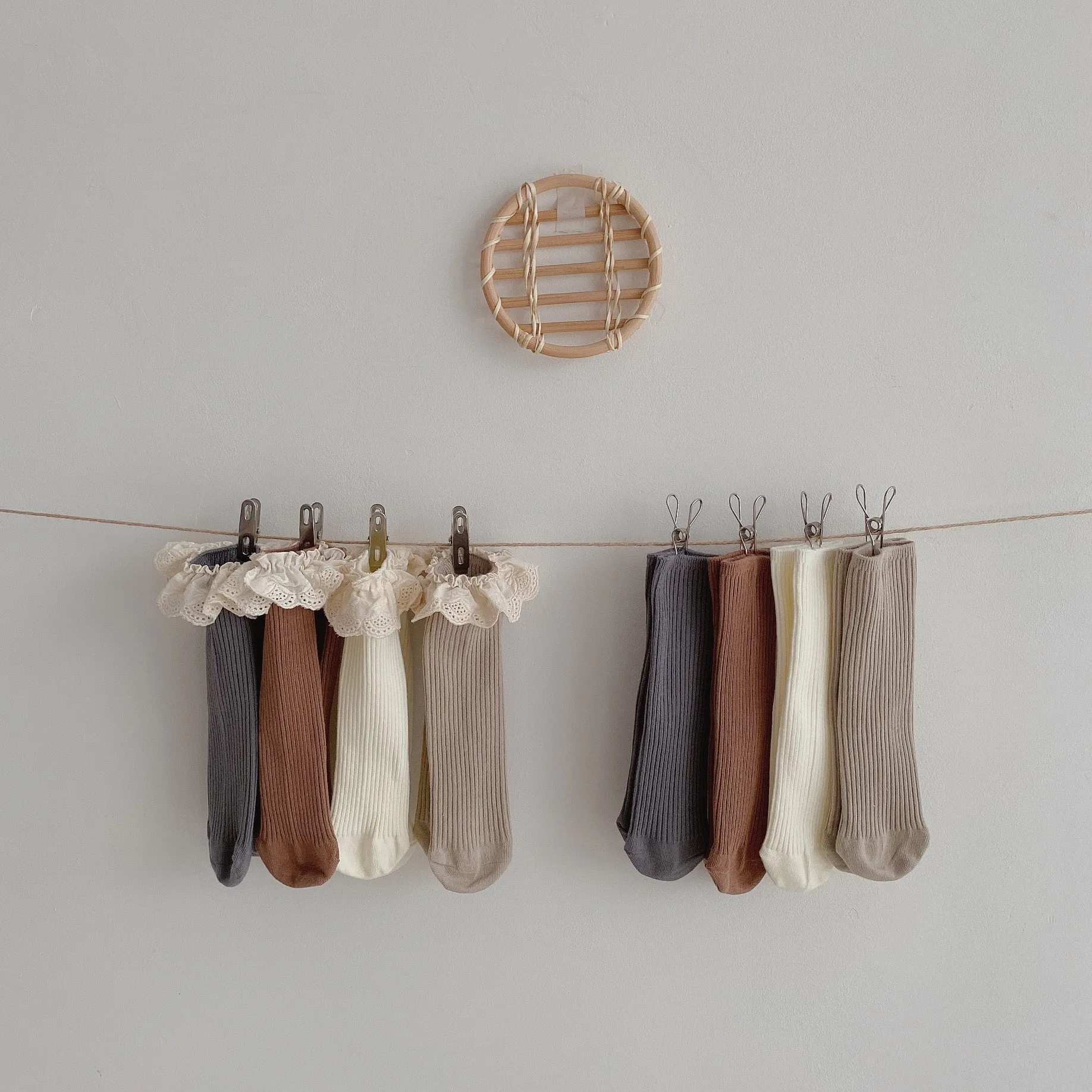 

4 Pairs/lot New Baby Girls Socks Long Socks Kids Knee Length Soft Cotton Baby Socks Kids 1-6 Years Knee High Socks