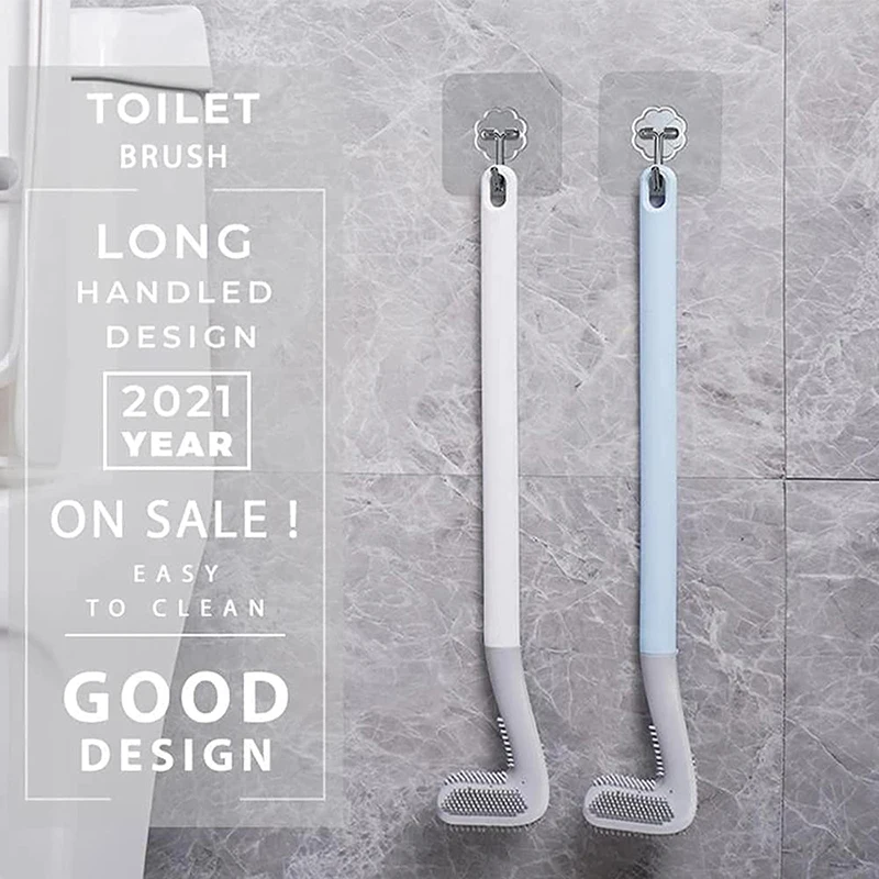 Silicone Bristle Golf Toilet Brush for Bathroom Storage and Organization Cleaning Tool WC Accessories | Дом и сад