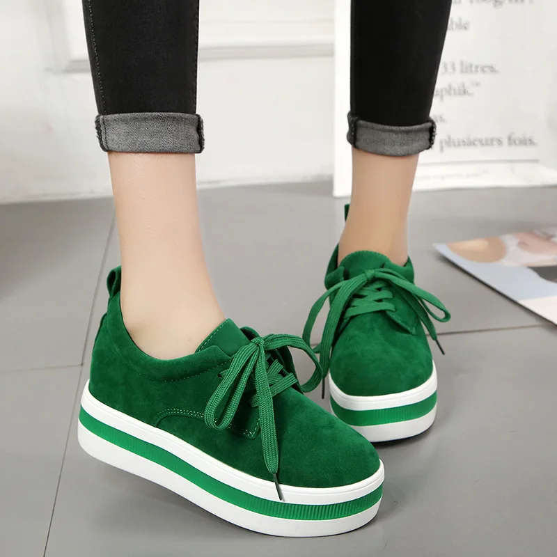 

Женские туфли на платформе в британском стиле, универсальные повседневные туфли с круглым носком и кружевом, новинка 2021, студенческие туфли...