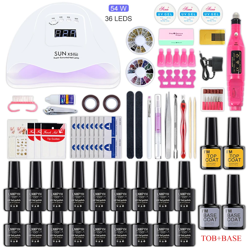

Manicure Set Nail dryings 18/12/10 Kind Nail Polish Kit with Nail drill Machine Nail lamp Acrylic Kit Nail Art Tools Nail Tools
