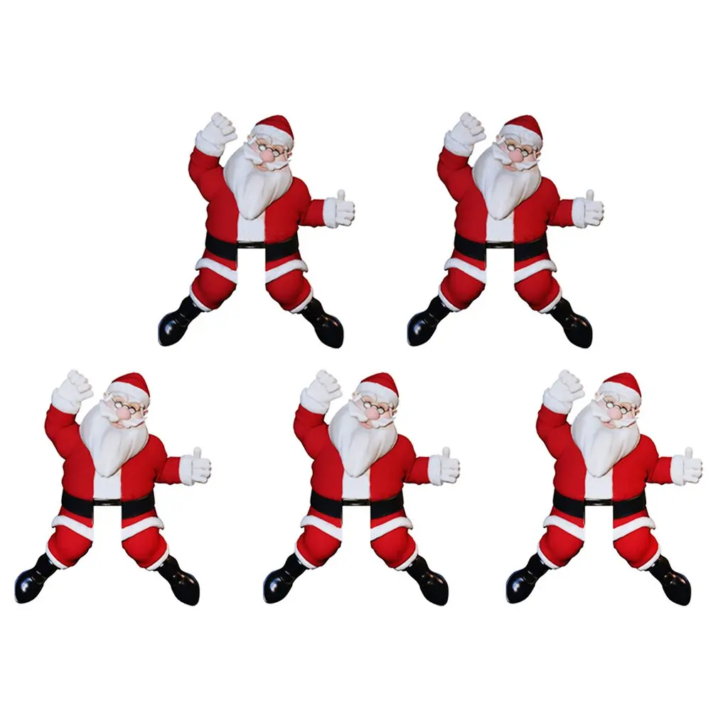 

5PCS Santa Fun Stickers Home Cartoon Christmas Switch Socket Wall Stickers Children's Room Christmas Decoration Stickers
